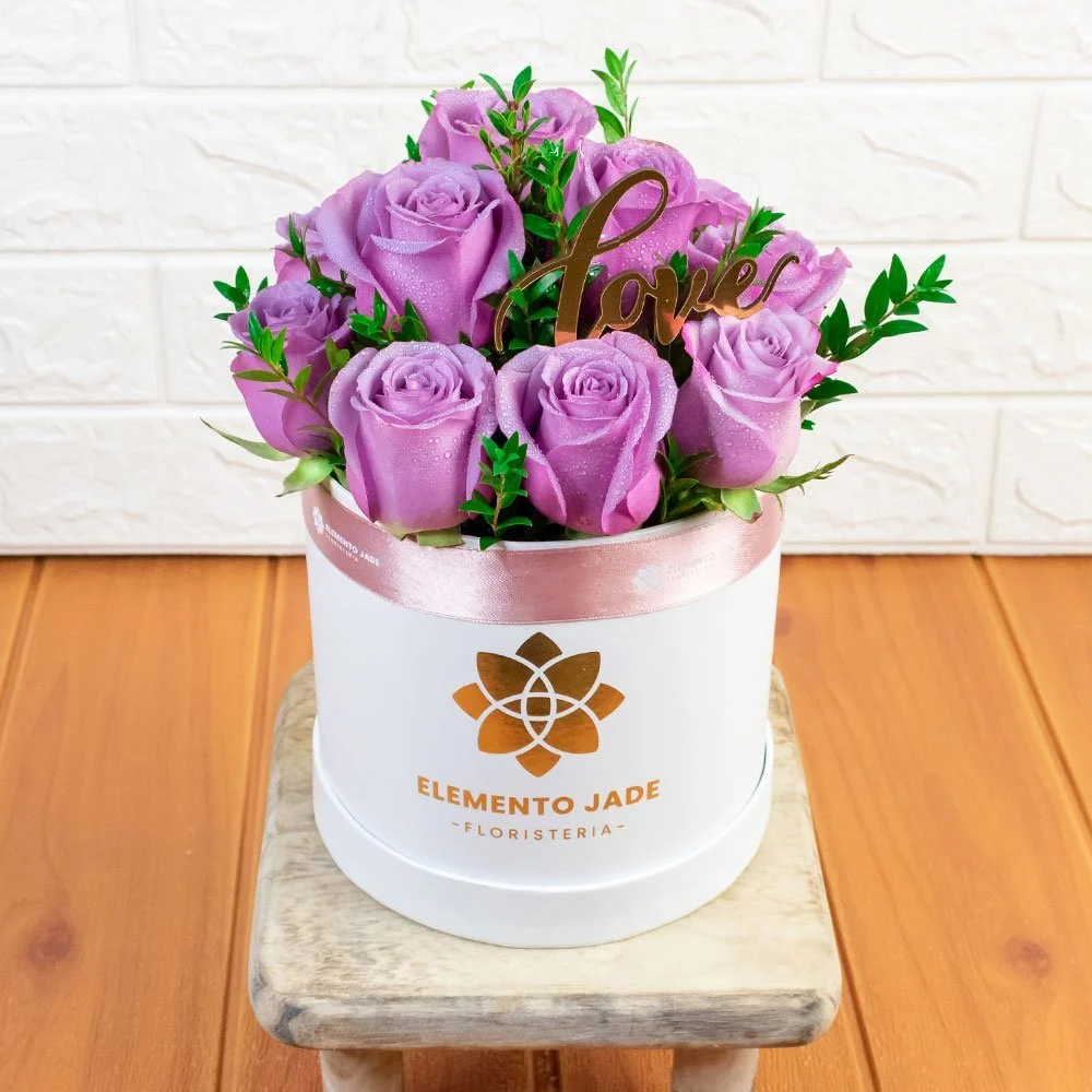 Box Premium Rosas Lilas - Imagen 3