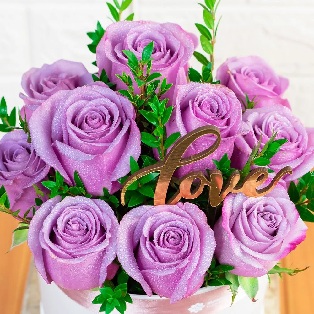 Box Premium Rosas Lilas - Imagen 4