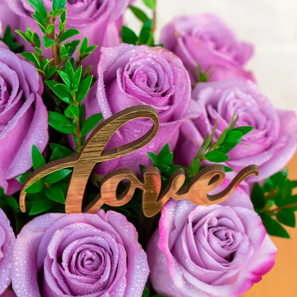 Box Premium Rosas Lilas - Imagen 5