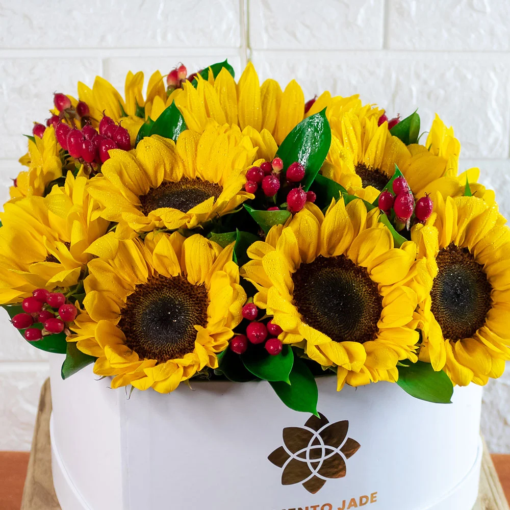 Box Corazón Girasoles - Imagen 2