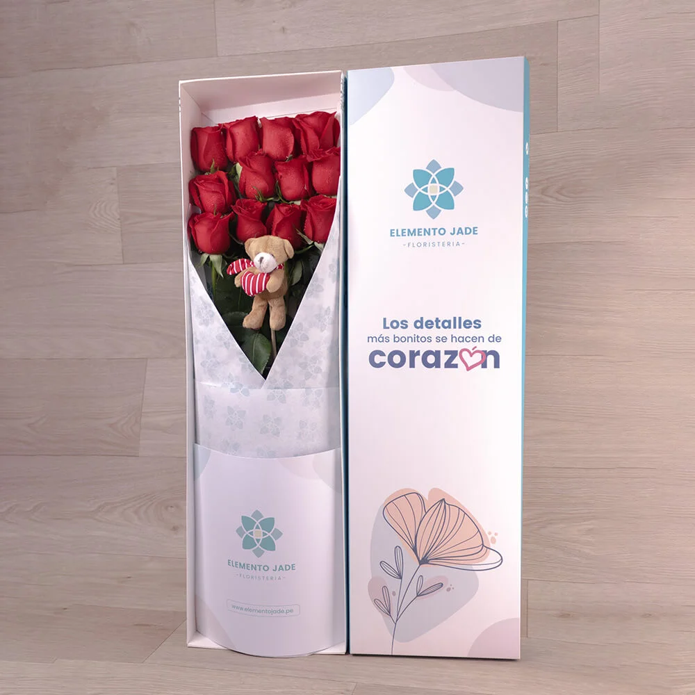 Caja Jade de Rosas + Osito - Imagen 7