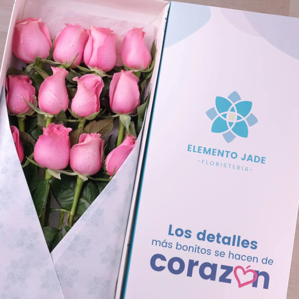 Caja Jade Rosas Rosadas - Imagen 3
