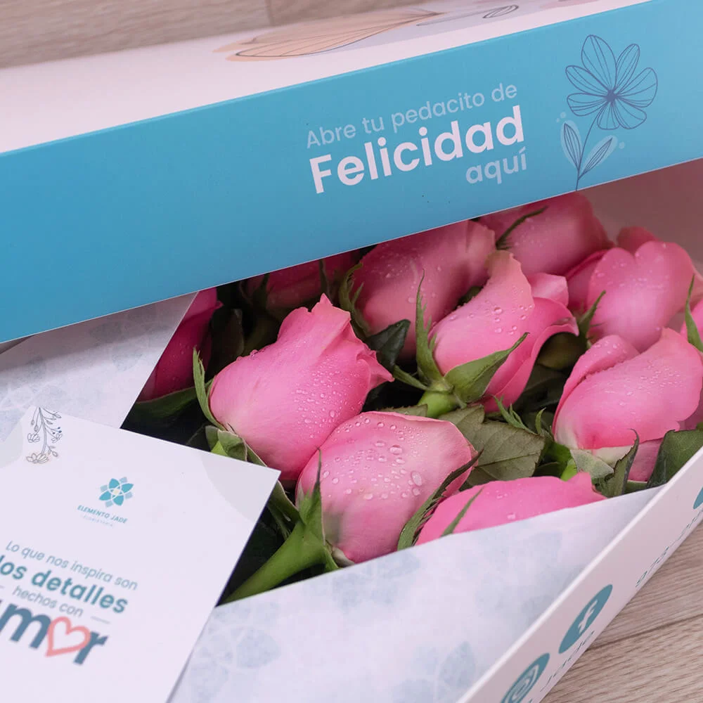 Caja Jade Rosas Rosadas - Imagen 4