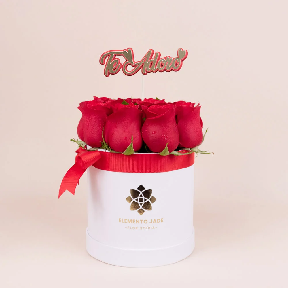 Box Rosas "Te adoro"