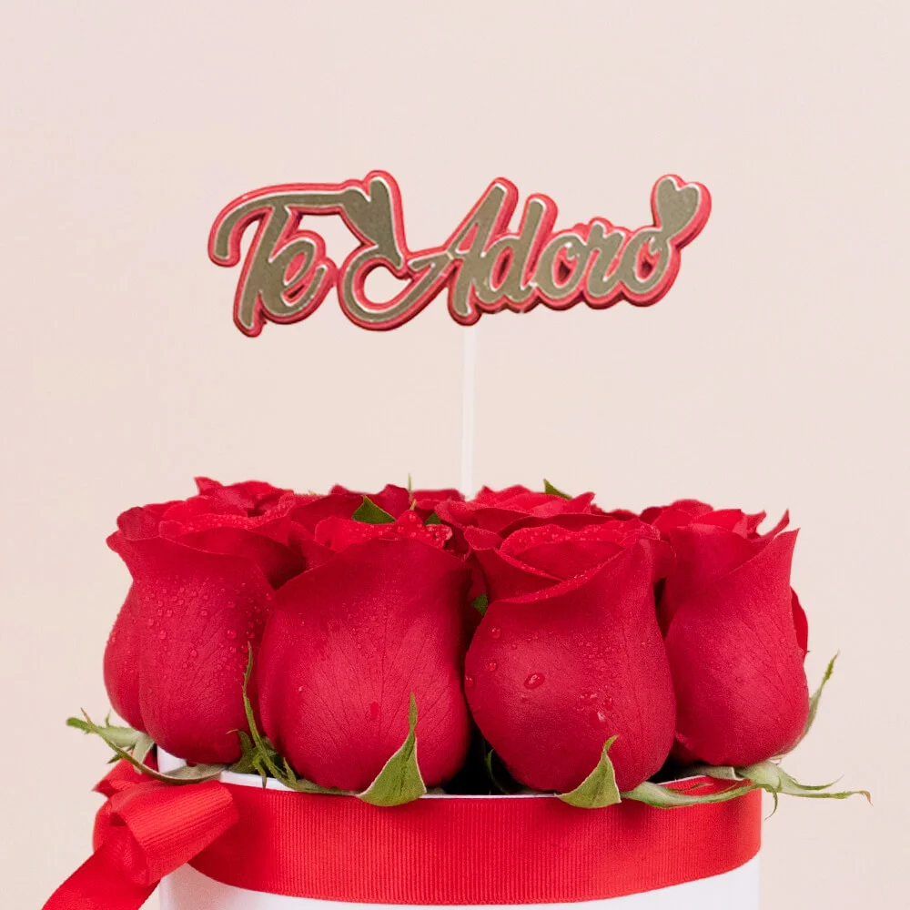 Box Rosas "Te adoro" - Imagen 2