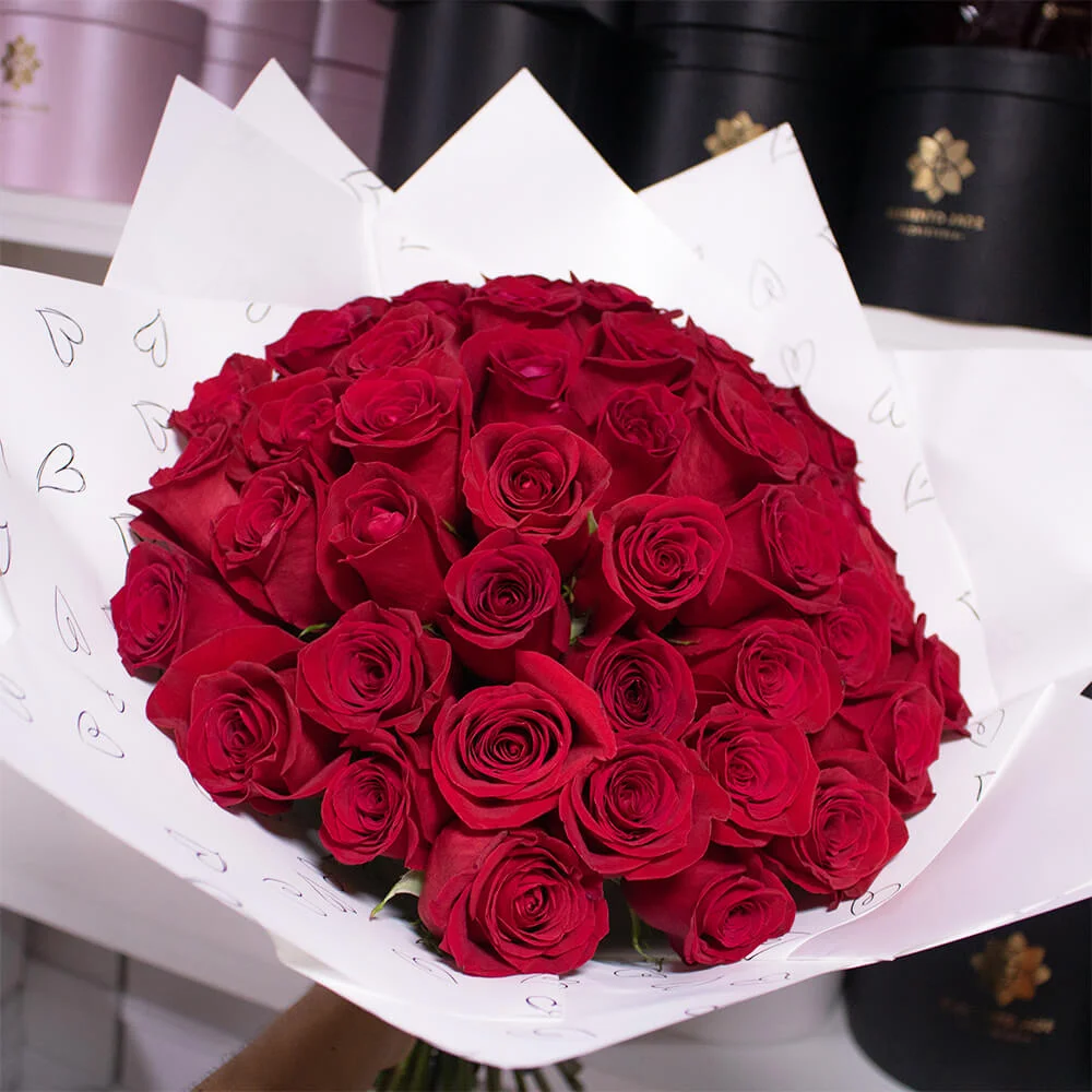 Ramo 50 Rosas Rojas - Imagen 3
