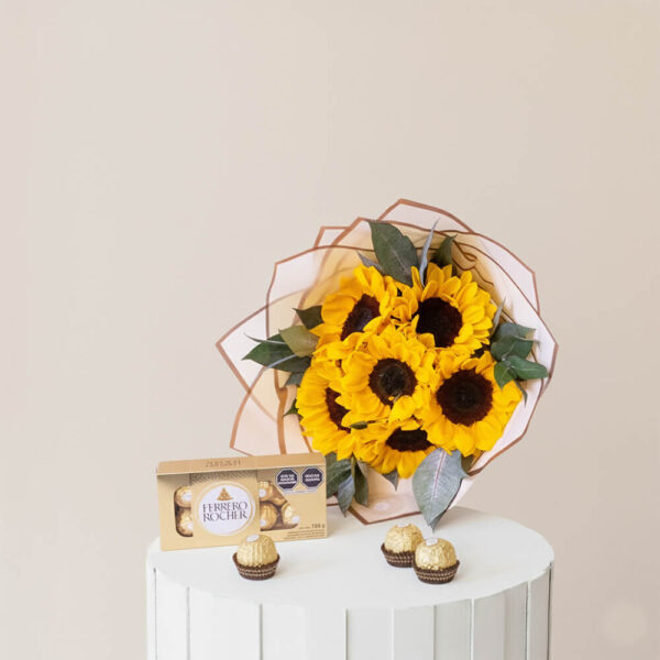 Pack Ramo Girasoles Premium