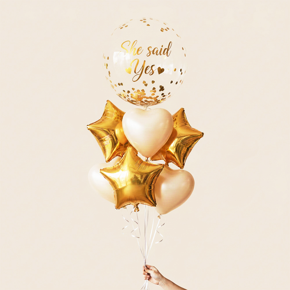 Set Globos She Said Yes!