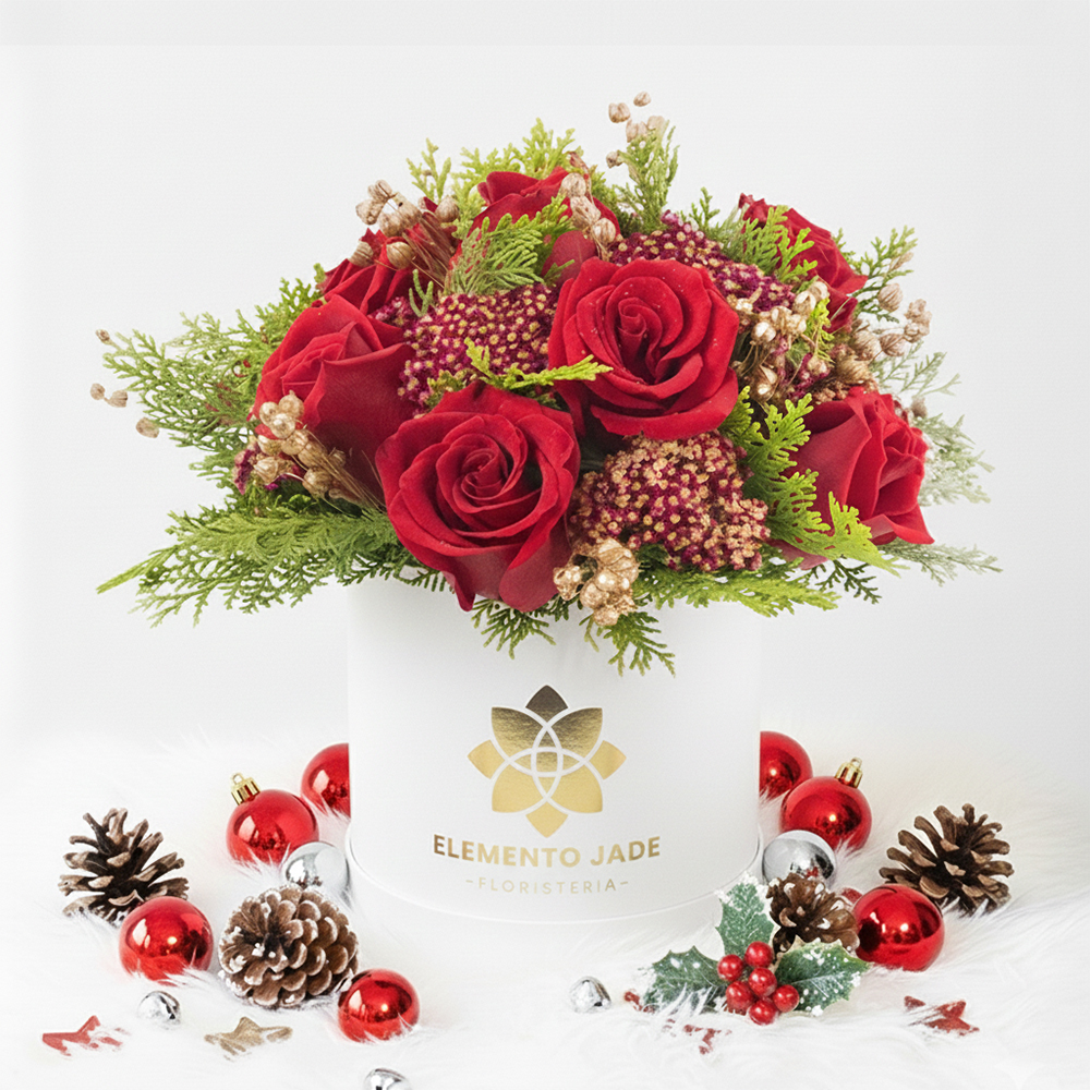 Box Floral Navideño