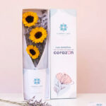 Caja 3 Girasoles Flores Amarillas